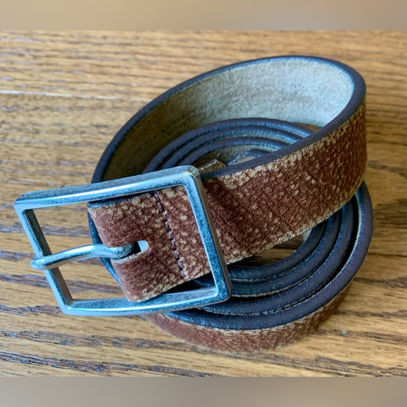 Eterio full grain leather belt Vintage size 44” - Picture 5 of 11